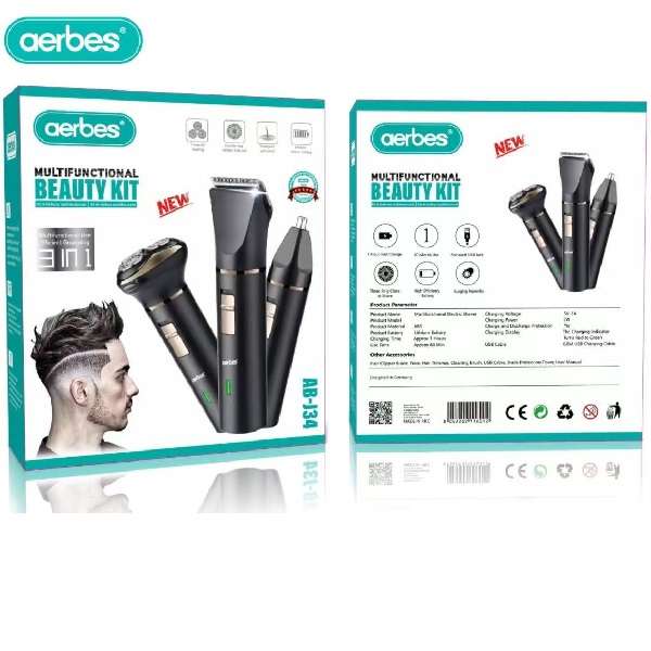 Aerbes AB-J34 Multifunctional Electric Shaver 3 in 1