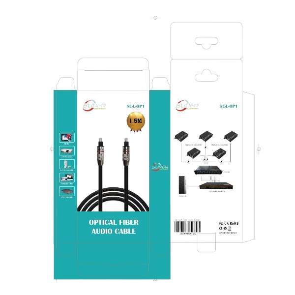 Super Electronics SE-L-OP1 Optical Audio Cable with Metal Head 1.5M