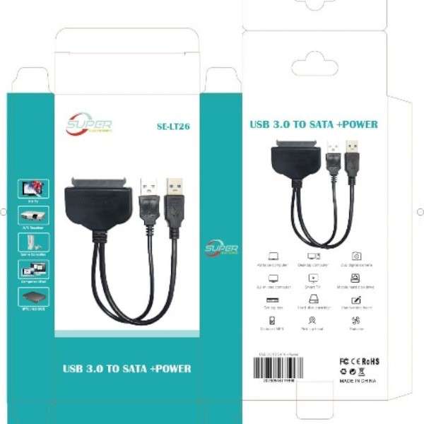 SE-L26 USB 3.0 To Sata Cable With USB Power