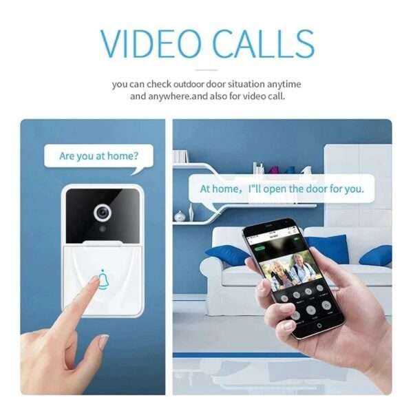 X3 VGA WiFi Smart Video Doorbell, Support Night Vision(White)