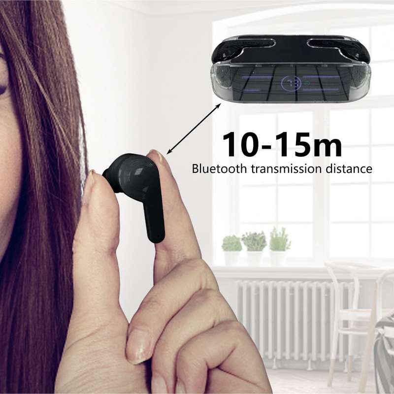 KM12 Bluetooth 5.3 Headset with Transparent Case