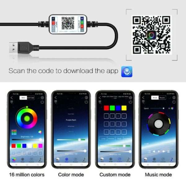 SE 5M Bluetooth RGB Light Tree Decor With App Control