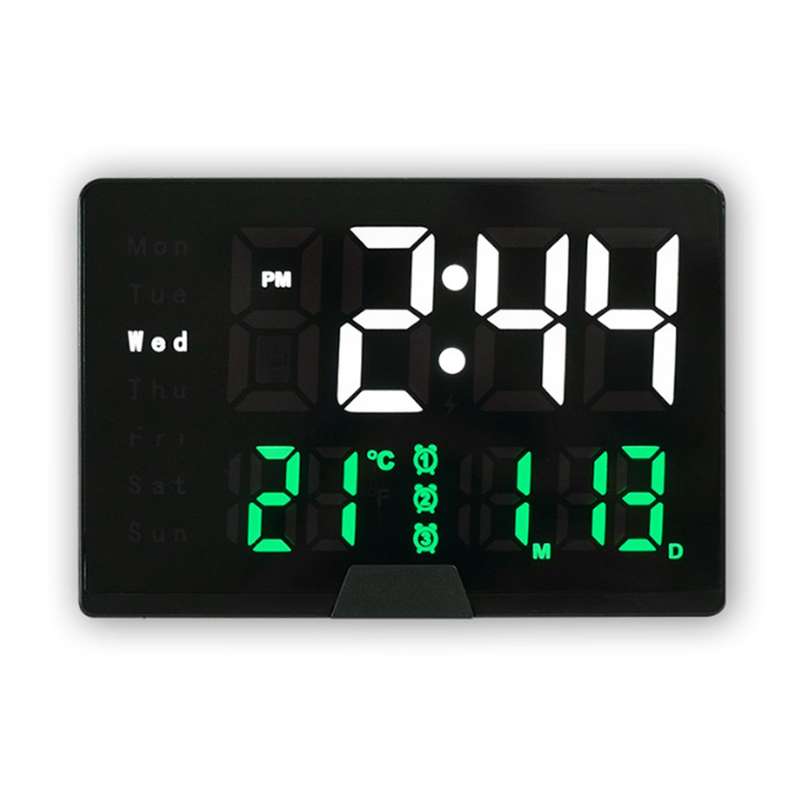 DS-6627 LED Digital Alarm Clock With Temperature + Day And Month Settings