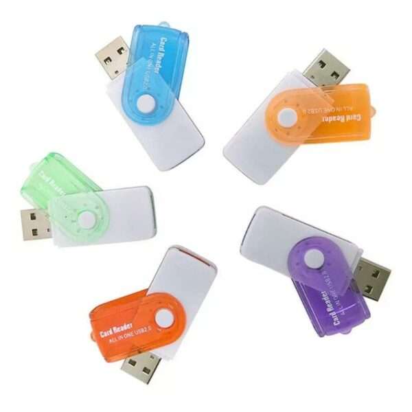 SE-TQ04 Portable High-speed 4 in 1 Rotating USB 2.0 Memory Card Reader