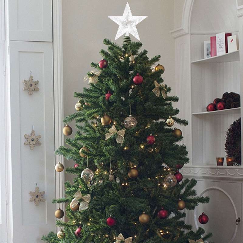 ZYF-105 Christmas Tree Top LED Star White 15cm