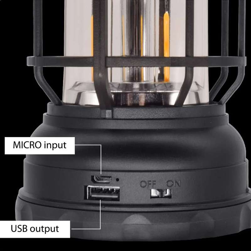 Aerbes AB-Z1192 USB Rechargeable Emergency Camping Lantern With Bluetooth Speaker