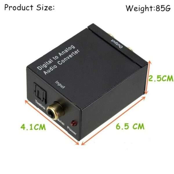 Digital To Analogue Audio Convertor With Plug