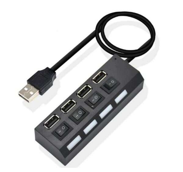 Aerbes AB-C227 USB To 4-Port USB 2.0 Hub