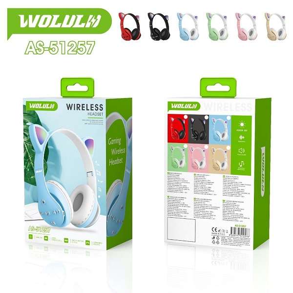 Wolulu AS-51257 Wireless Bluetooth Headphones V5.3