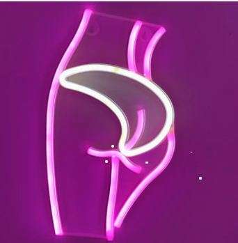 FA-A61 Lady's Behind Silhouette Neon Sign USB And Battery Operated