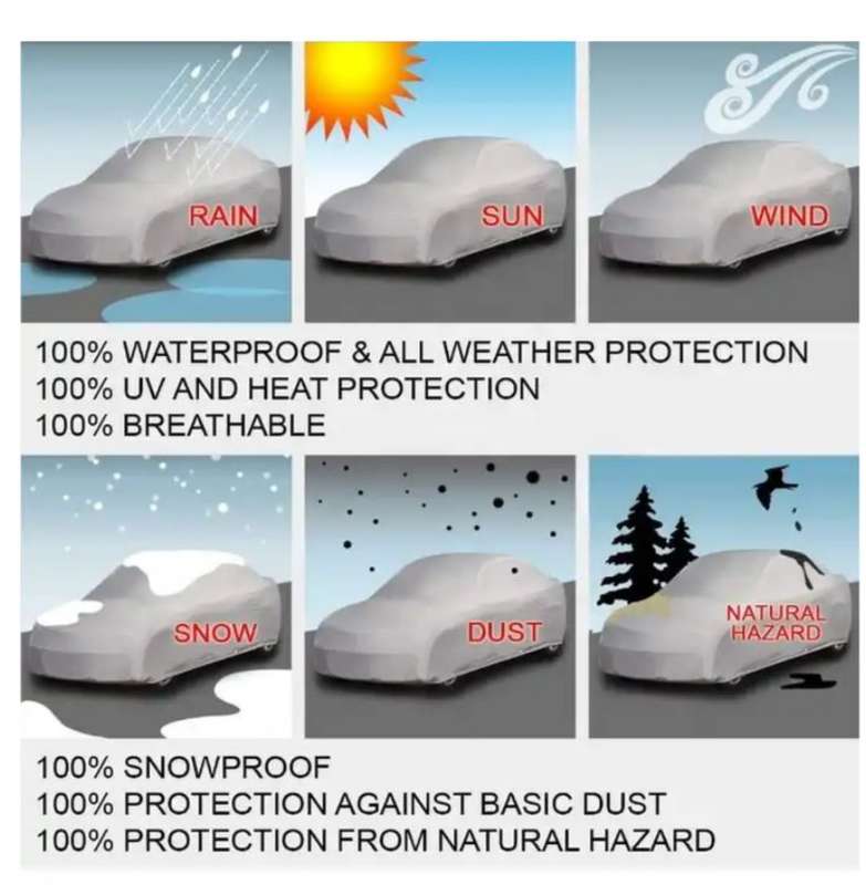 Jiageng JG20375141 Car Cover  XXL Ultra-lite PEVA Material 580 x 175 x 120cm