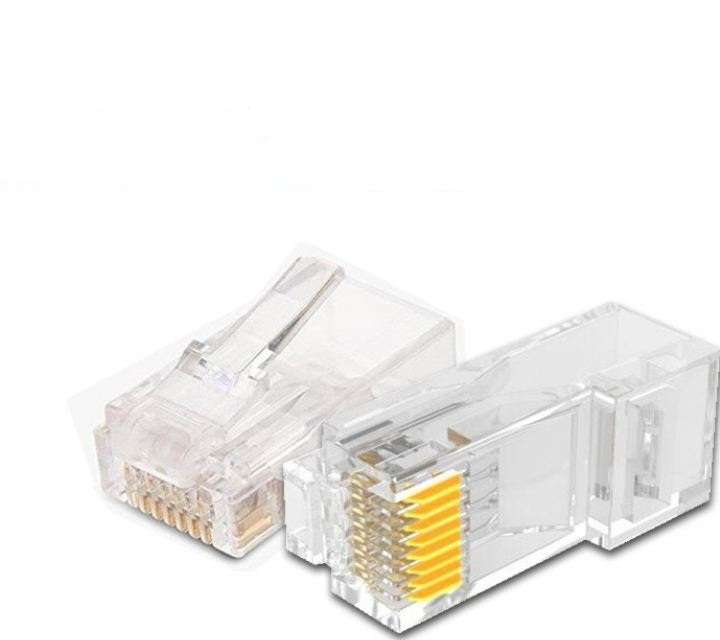 RJ45 Cat 6 Network Cable Connector Crystal Head (Unshielded)100pc