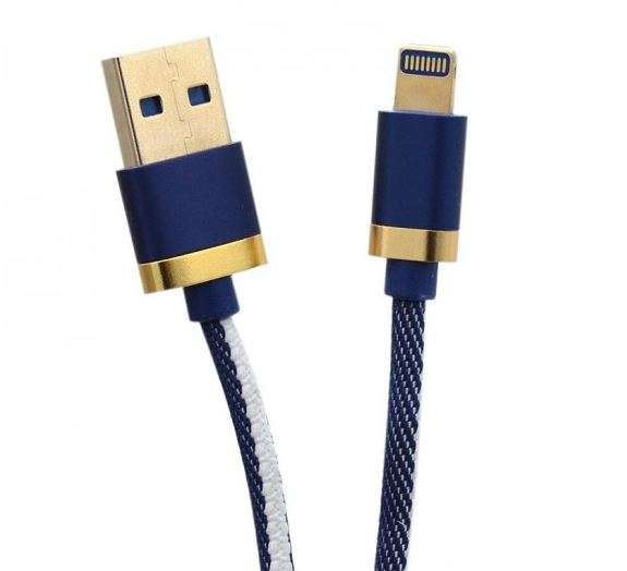 Treqa CA-8282 Golden Cowboy Lightning USB Cable 3.1A 2M