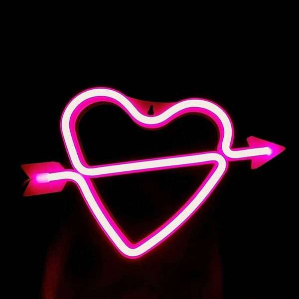 FA-A29 Cupid Heart Neon Sign USB And Battery Operated