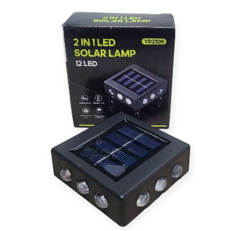 FA-YD-2309 Solar Powered Wall Garden Light 12LED White
