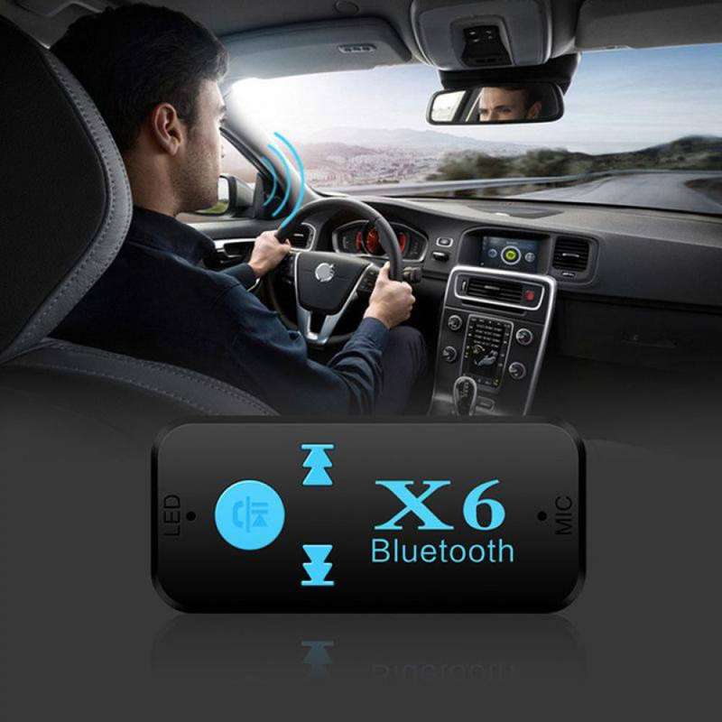 BT-X6 Bluetooth 5.0+DVR Stereo Audio Receiver Aux With 3.5mm Jack Car Receiver