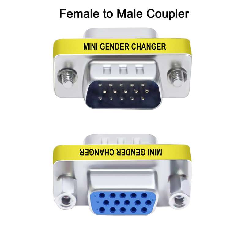 VGA Male to Female Gender Changer Pack of 100