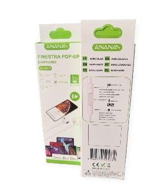 Ananas AS-50573 Lightning Pin for IOS Finestra Pop-Up Earphones