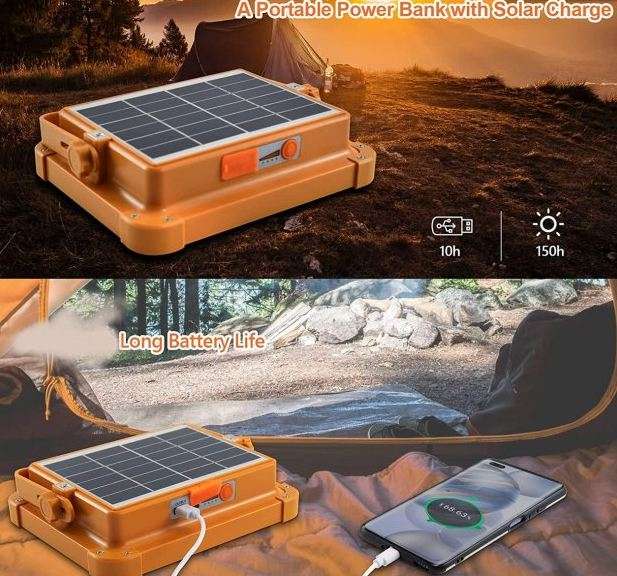 FA-D9 Rechargeable Solar Powered LED Light
