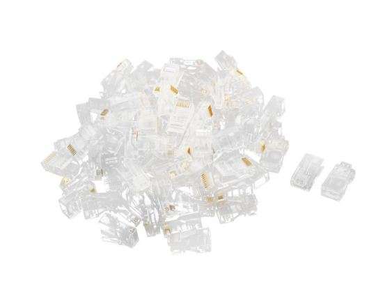 RJ45 Cat 6 Network Cable Connector Crystal Head (Unshielded)100pc