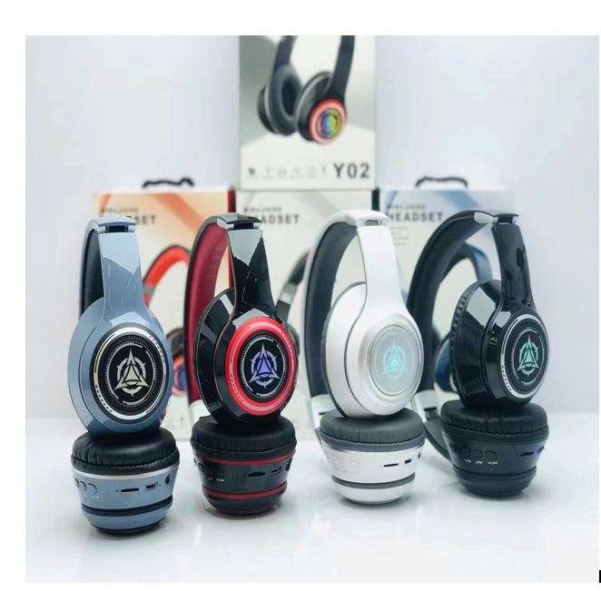 Y02 Rainbow Lighting Bluetooth 5.0+EDR Headphone