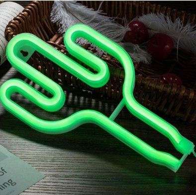 FA-A12 Cactus Neon Sign Lamp USB And Battery Operated