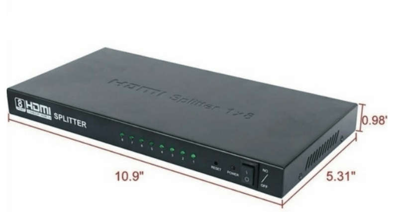 SE-L67  HDMI Splitter With 8 Ports UHD 4K x 2K