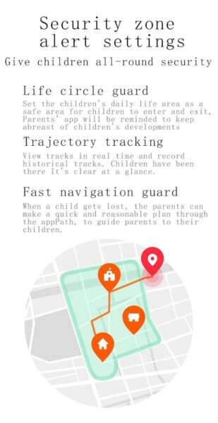DS60 Touch Screen Kids Tracking Smart Watch SeTracker2