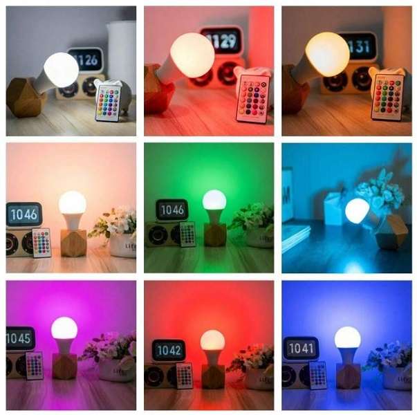 Aerbes AB-Z886 RGB LED Bulb With Remote Control 5W