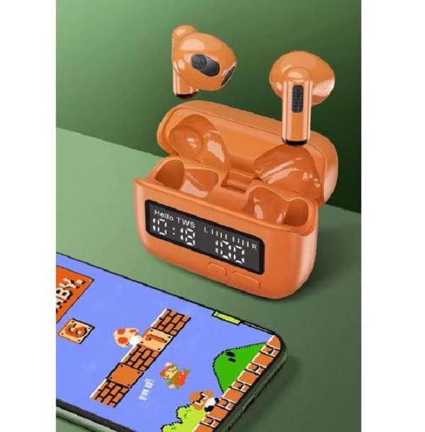 AH-807E BPG TWS Earphones With Clock Stopwatch BT 5.2