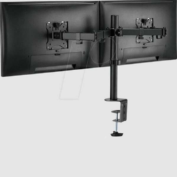 Z022 Dual Arm Table Top Monitor Clamp Stand 13" To 27"