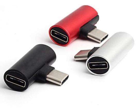 Type C To 2 Type C Adapter 2in1 Charging and Audio