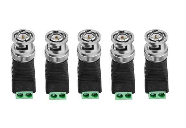 Green Terminal BNC Male Connector To DC Connector 100 pieces