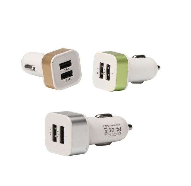 1A Pack Of 50 Pieces Dual USB Car Charger 2.1A