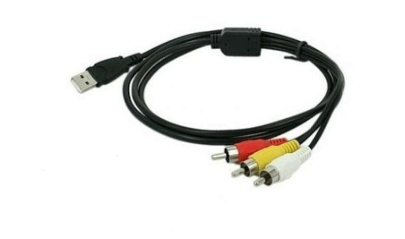 SE-L208 USB To 3RCA Male AV Cable