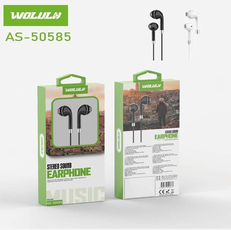 Wolulu AS-50585 Wired 3.5mm Earphones