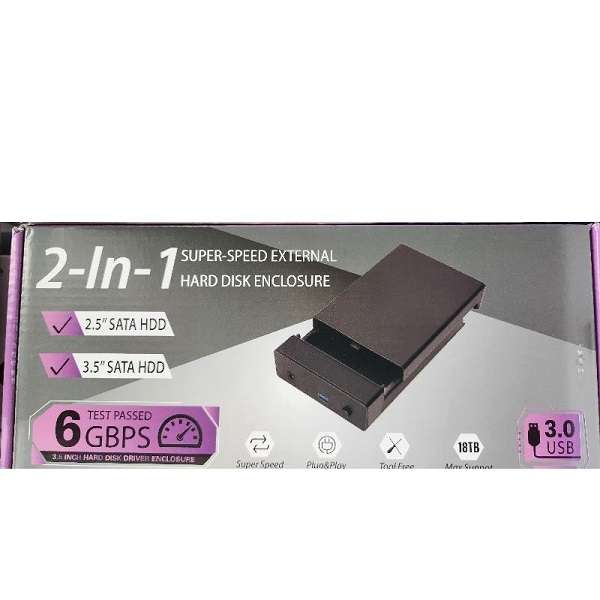 SE-L101 USB 3.0 External Hard Drive Enclosure Case 2.5 To 3.5