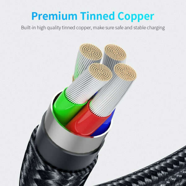 Treqa CA-847 Magnetic 3 in 1 Cable Type C. Lighting And V8 3.4A