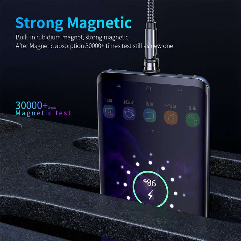 Treqa CA-847 Magnetic 3 in 1 Cable Type C. Lighting And V8 3.4A