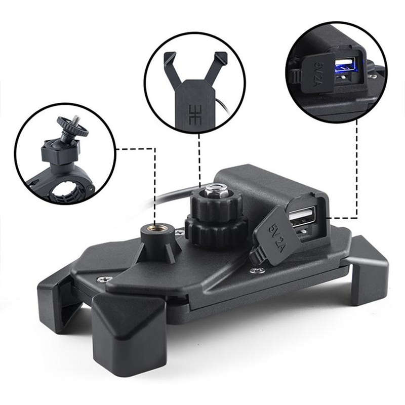 924  Bicycle Mobile Phone Holder With USB Charging Port