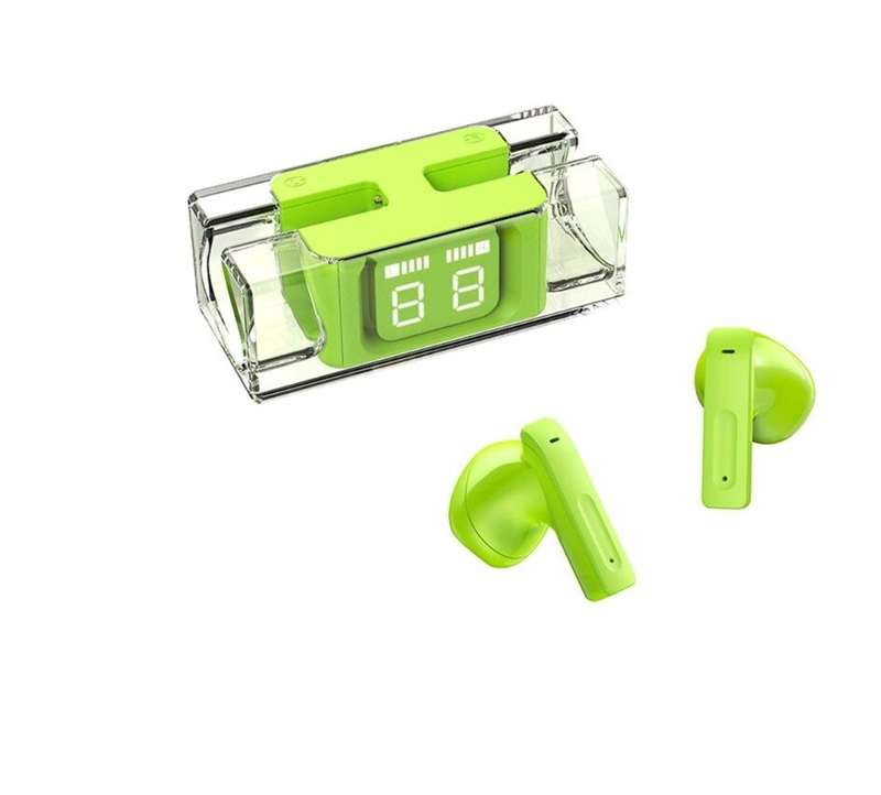 AS-50273 Translucent Bluetooth Headset Intelligent Digital Display