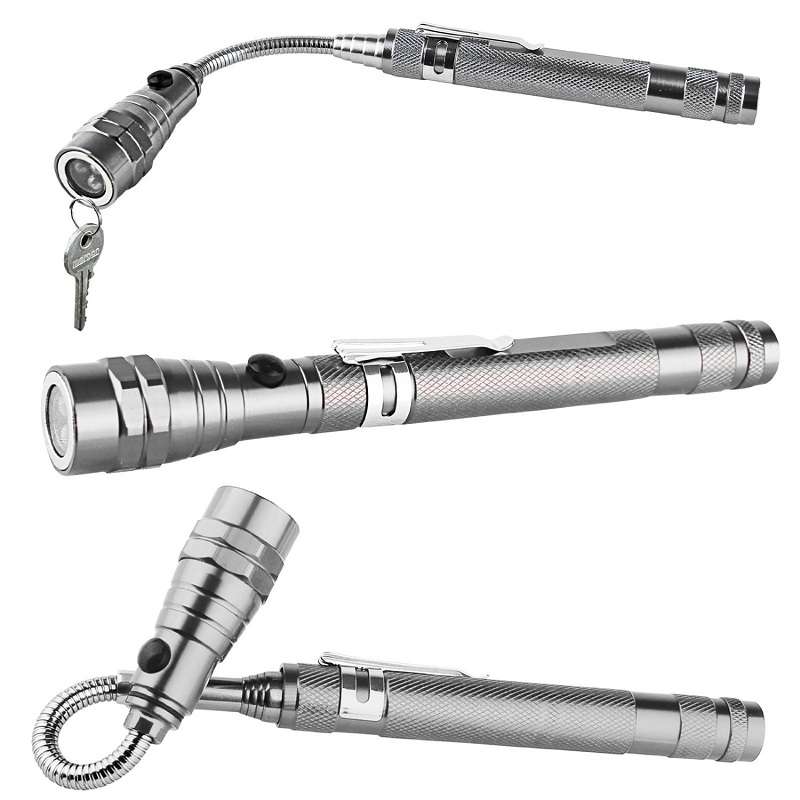 Multifunctional Telescopic Magnetic Pickup Tool Flashlight