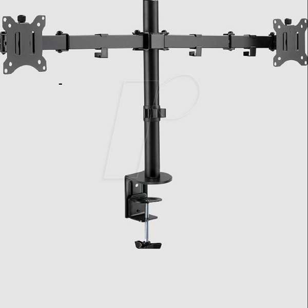 Z022 Dual Arm Table Top Monitor Clamp Stand 13" To 27"