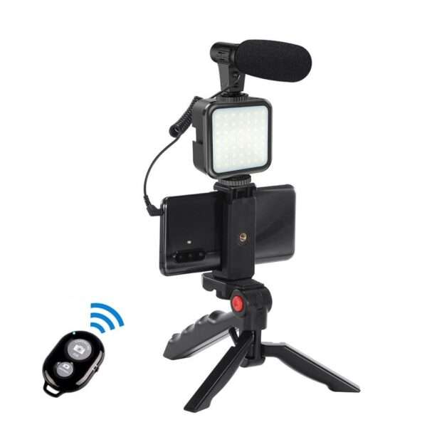 PM-208 Professional Vlogging Video Shooting Kit With Mini Tripod AY-49