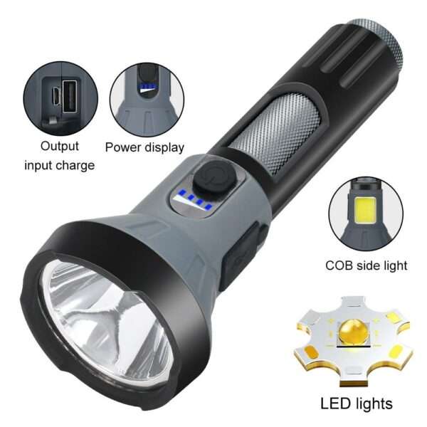 FA-C90 5W + COB USB LED Flashlight