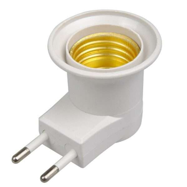 Type E-27 EU plug adapter with power on-off control switch