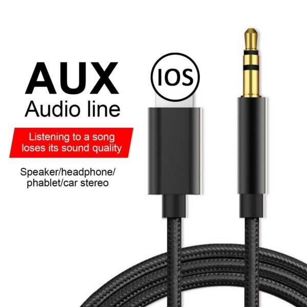 Aerbes AB-S671-i  IOS to 3.5 Aux Audio Cable