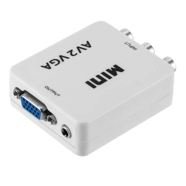 Treqa HDV-556 AV (RCA) to VGA Video Converter 1080P