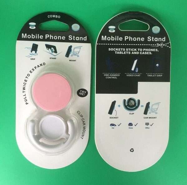 Phone Holder With Car Pop socket Hook Finger Grip For All Phones