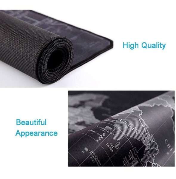 90cm x 40cm x 3mm World Map Gaming Anti-slip Mouse Pad